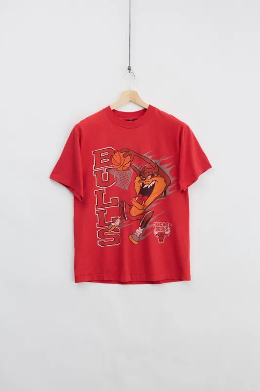 80's Chicago Bulls x Tasmanian Devil Dunk Tee (L) made by Vintage