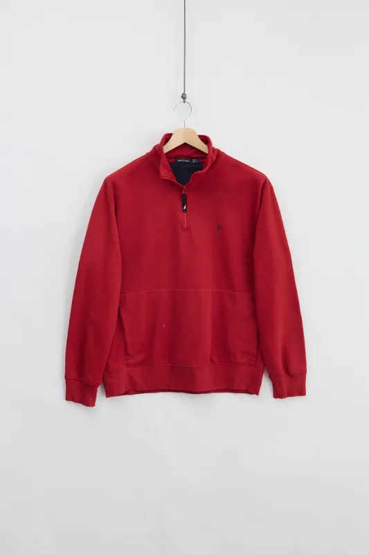 Nautica Quarter Zip Sweater (L) made by Vintage