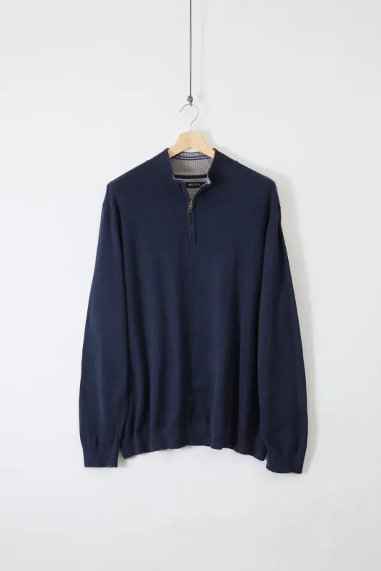 Nautica Quarter Zip Knit (3XL) made by Vintage