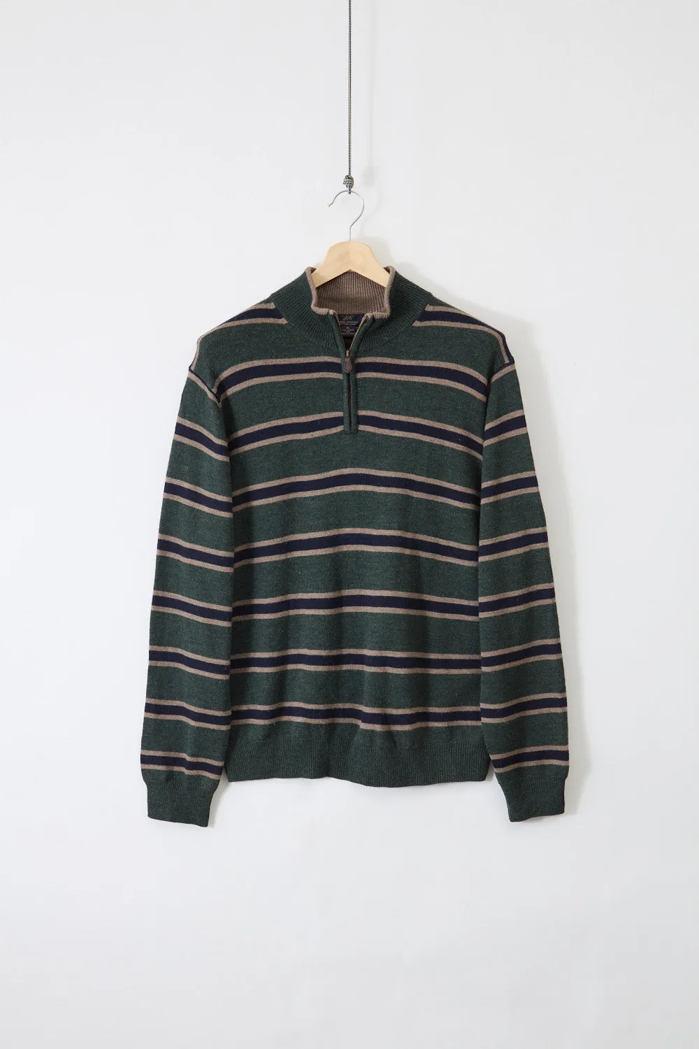 Brooks Brothers 346 Wool Quarter Zip Knit (XL) sold by Livid Jeans