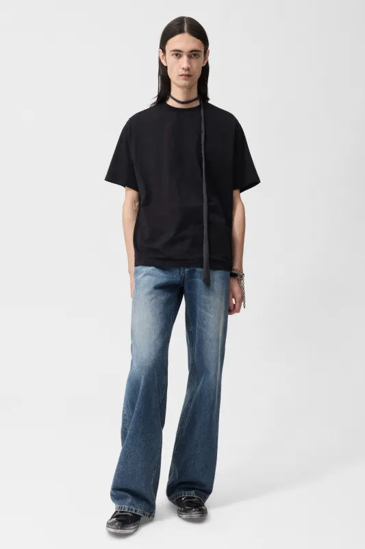 Paco Black Slub Yarn made by Livid Jeans