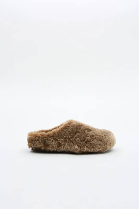 Amsterdam Wrapped Shearling Grey Taupe made by Birkenstock