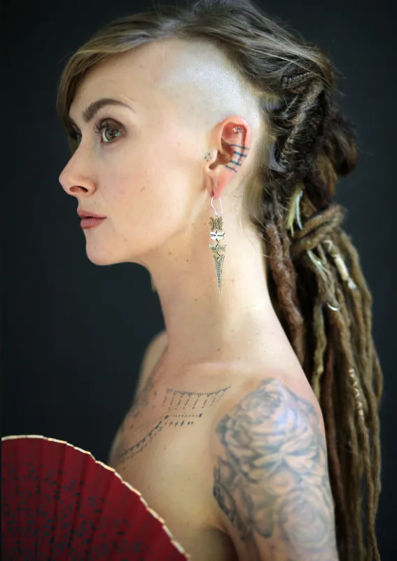 Spine earrings sold by Fairy floss