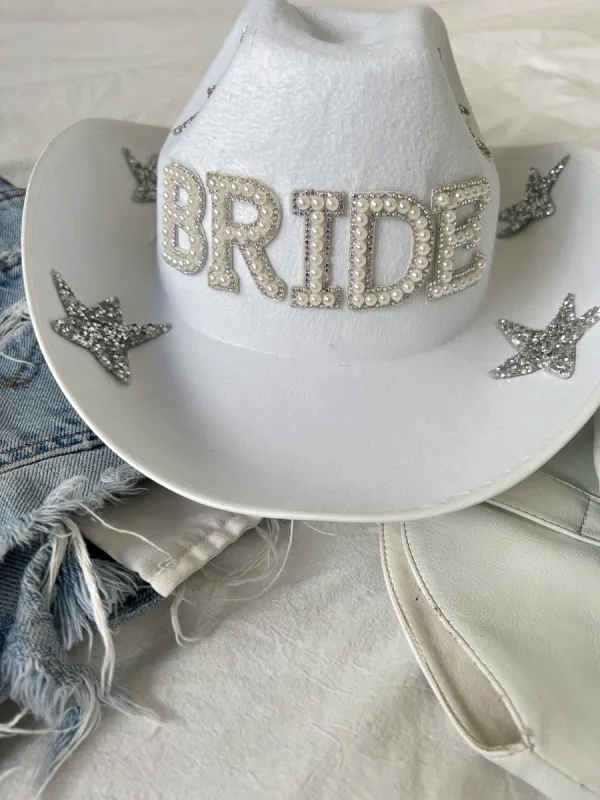 Bride Cowboy Hat sold by Finding July