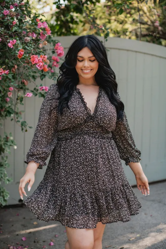 Undeniable Floral Mini Dress - Black sold by Finding July