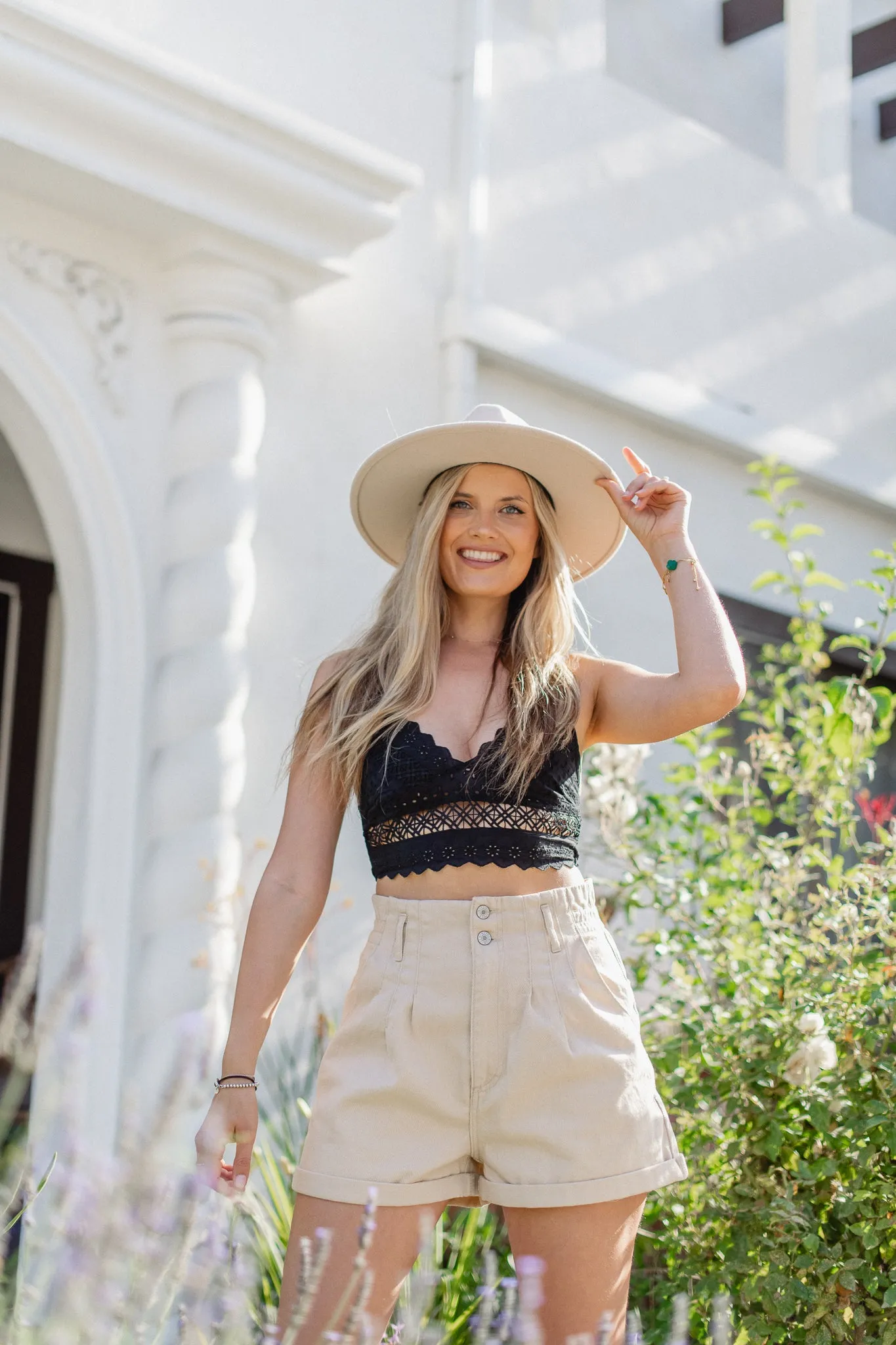 Bold Life Black Eyelet Bra Top sold by Finding July product image thumbnail 3