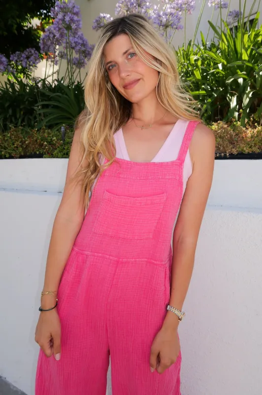 Pure Joy Jumpsuit - Pink sold by Finding July