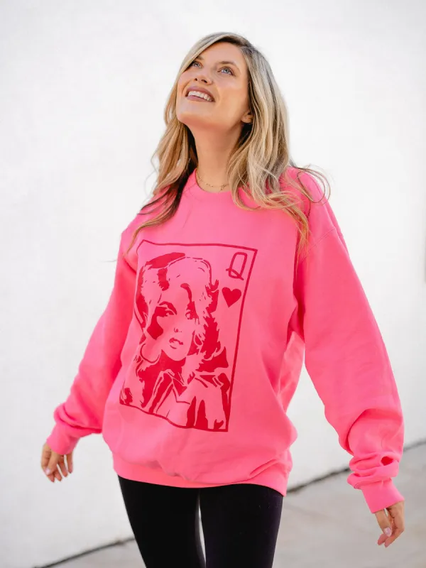 Queen Of Hearts Sweatshirt sold by Finding July