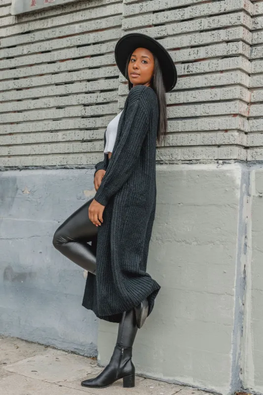 Charmed Life Long Cardigan - Black sold by Finding July