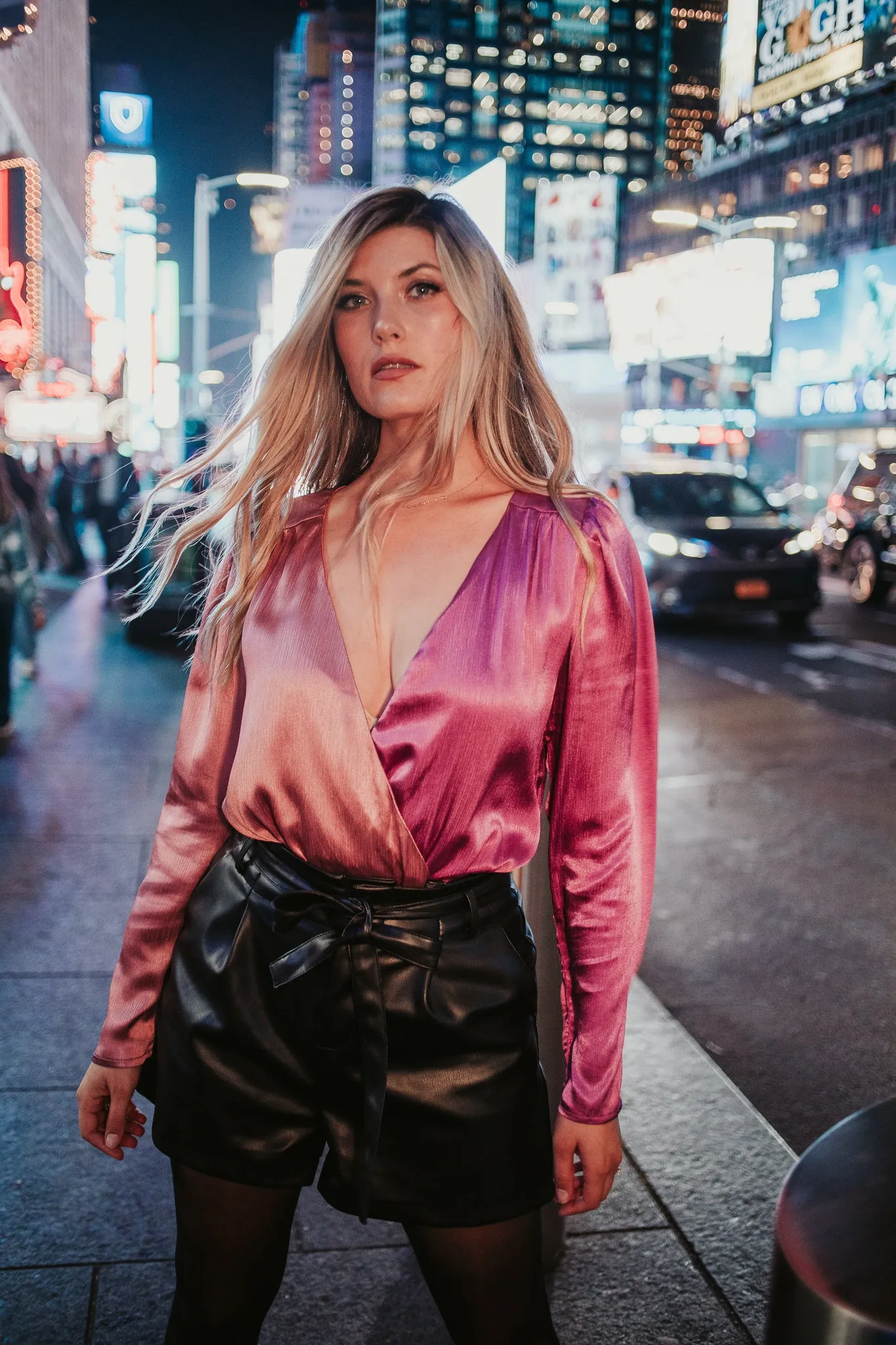 Up The Glam Colour-Block Bodysuit sold by Finding July