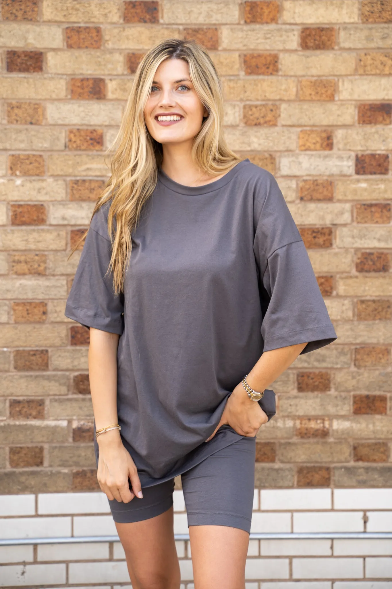 Total Look Two-Piece Set - Charcoal sold by Finding July