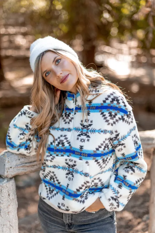 Aspen Aztec Print Zip-Up sold by Finding July