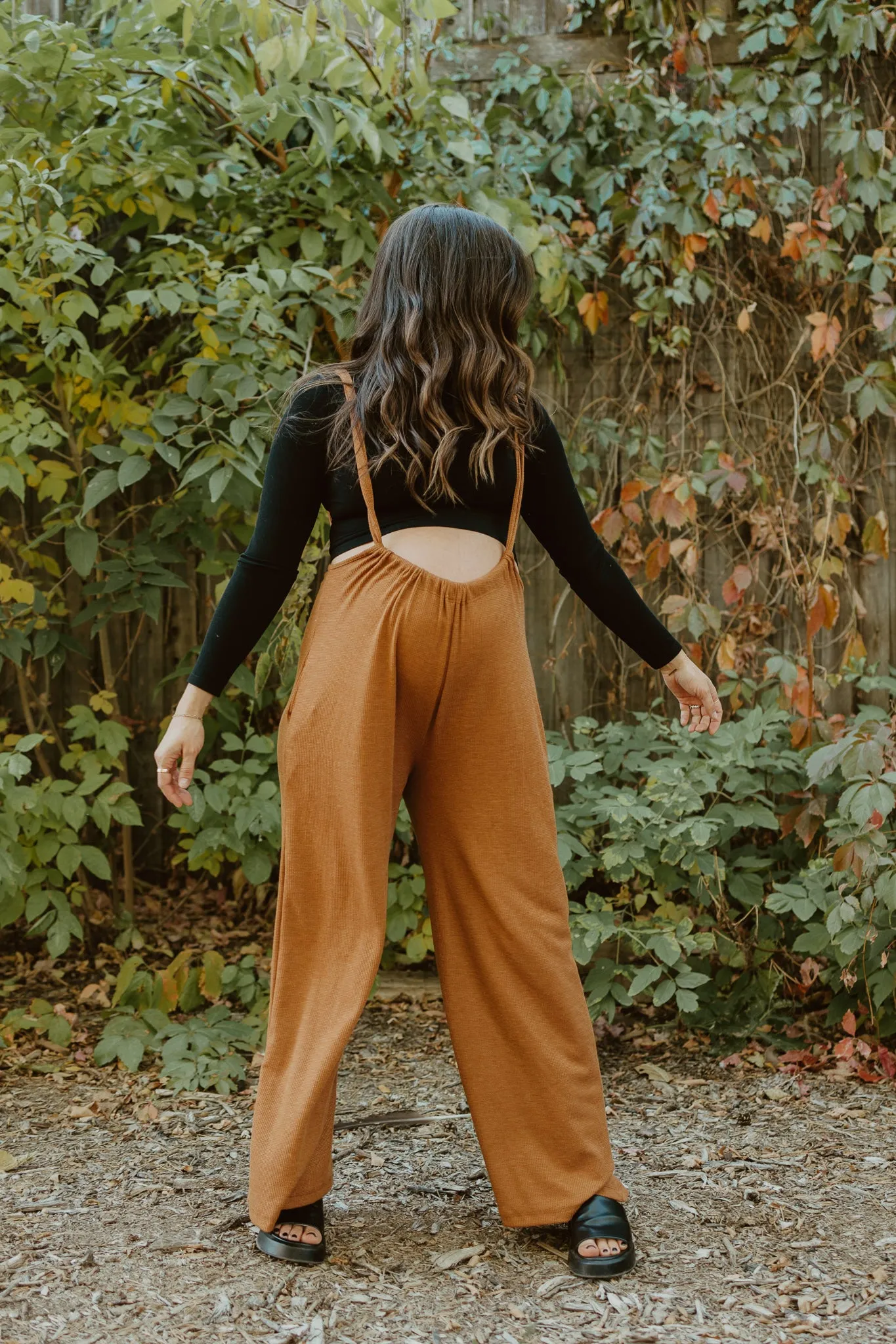 She's Sorted Suspender Overalls - Rust sold by Finding July product image thumbnail 4