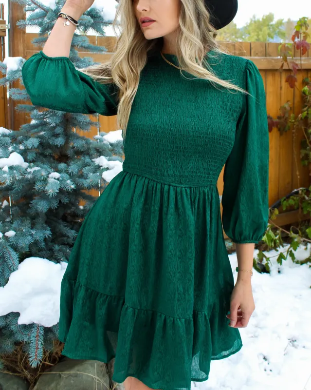Home For The Holidays Satin Dress sold by Finding July