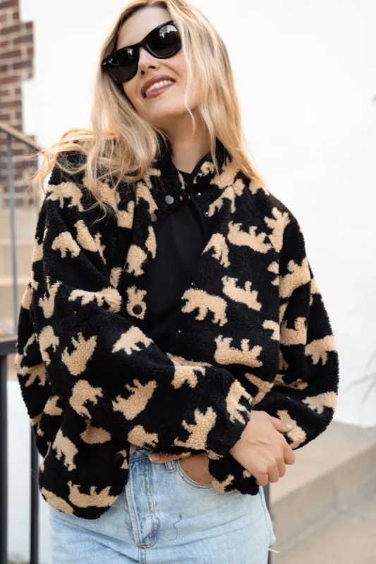 Teddy Fleece Jacket sold by Finding July