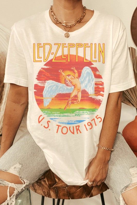 Led-Zeppelin Graphic Tee sold by Finding July