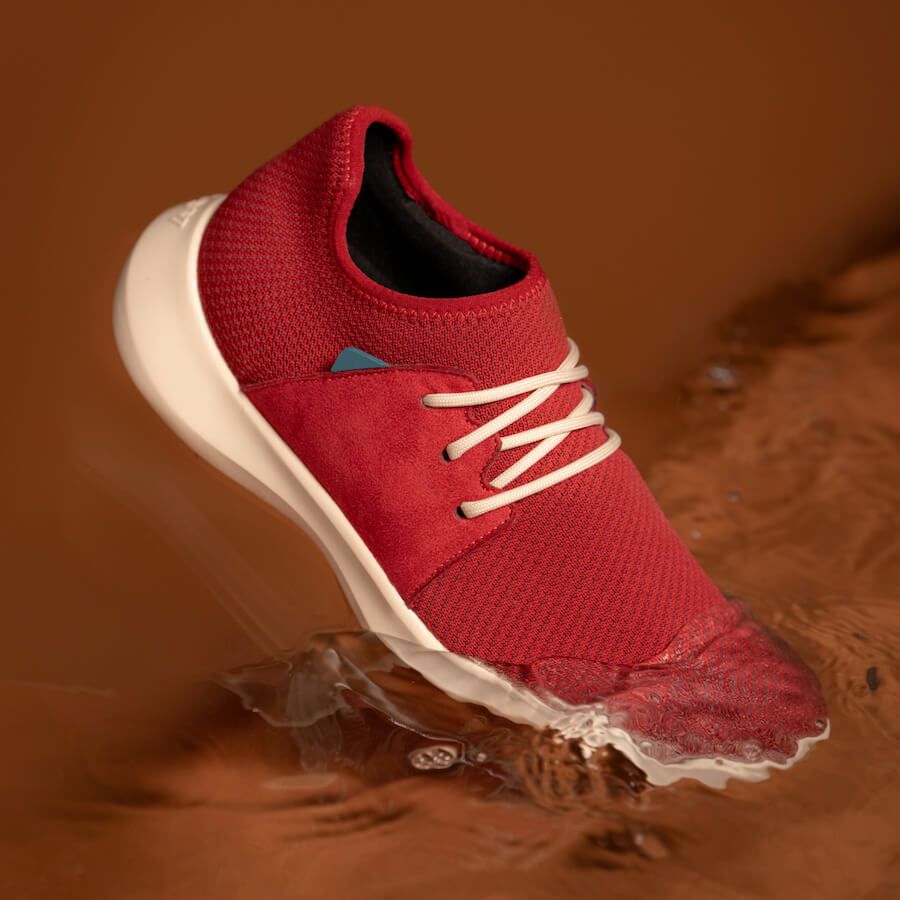 Men's Everyday Classic - Maple Red on Off White sold by Vessi product image thumbnail 5