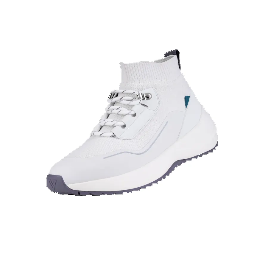 Women's Stormburst High Top - White/Granite sold by Vessi