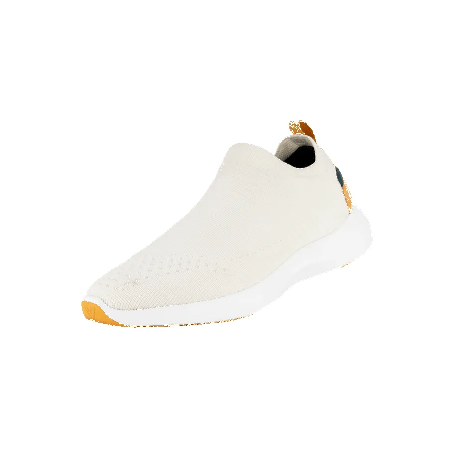 Men's Everyday Move Slip-Ons - White on Oasis sold by Vessi