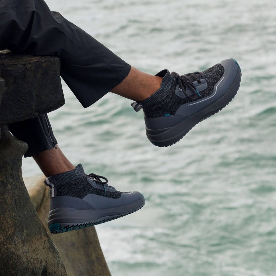 Men's Stormburst High Top - Peak Black sold by Vessi product image thumbnail 5