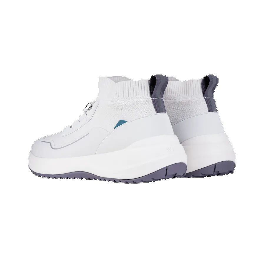 Men's Stormburst High Top - White/Granite sold by Vessi product image thumbnail 4