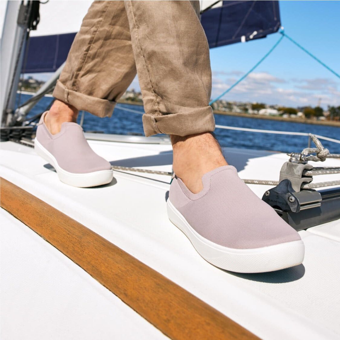 Men's Boardwalk Slip-On - Marsh Brown Mauve sold by Vessi product image thumbnail 5