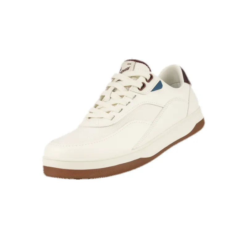 Women's Courtside Classic - Off-White/Mahogany sold by Vessi