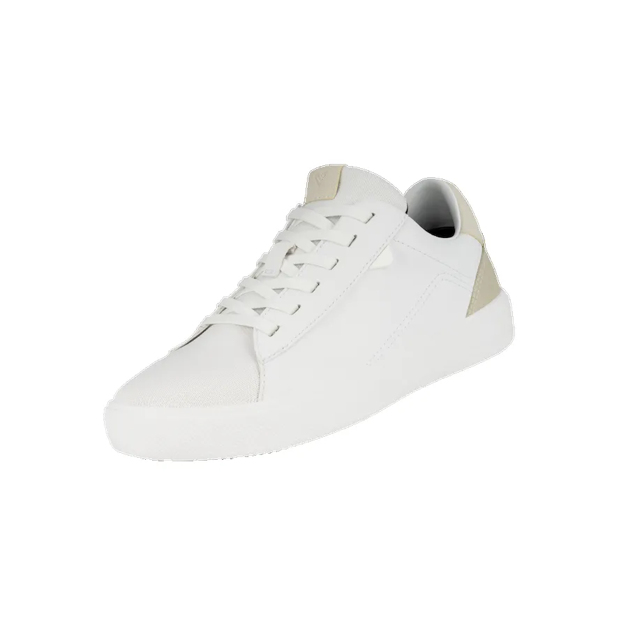Men's Soho Sneaker 1 - Ivory White on Dune Beige sold by Vessi