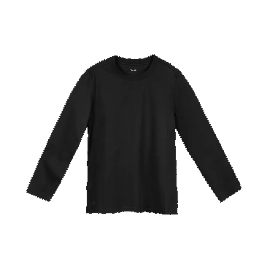 Men's Base Long Sleeve Shirt - Black sold by Vessi
