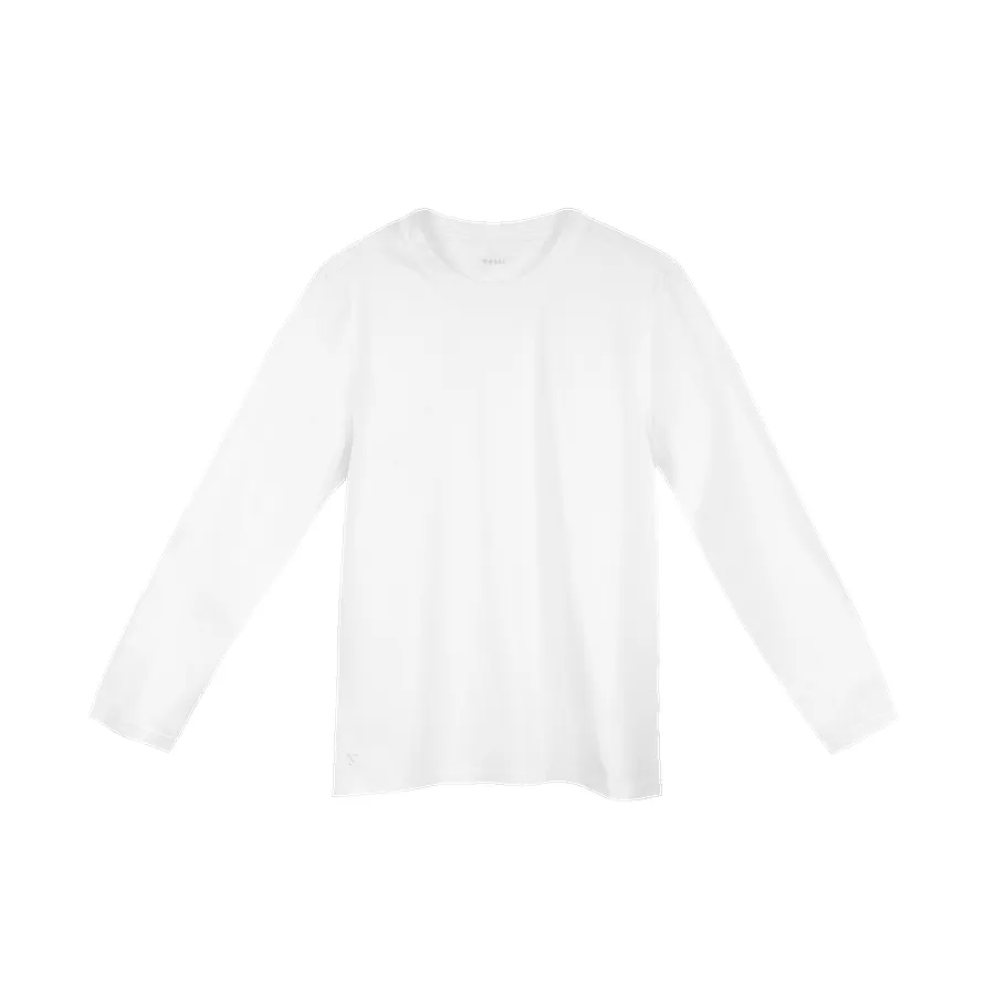 Men's Base Long Sleeve Shirt - White sold by Vessi