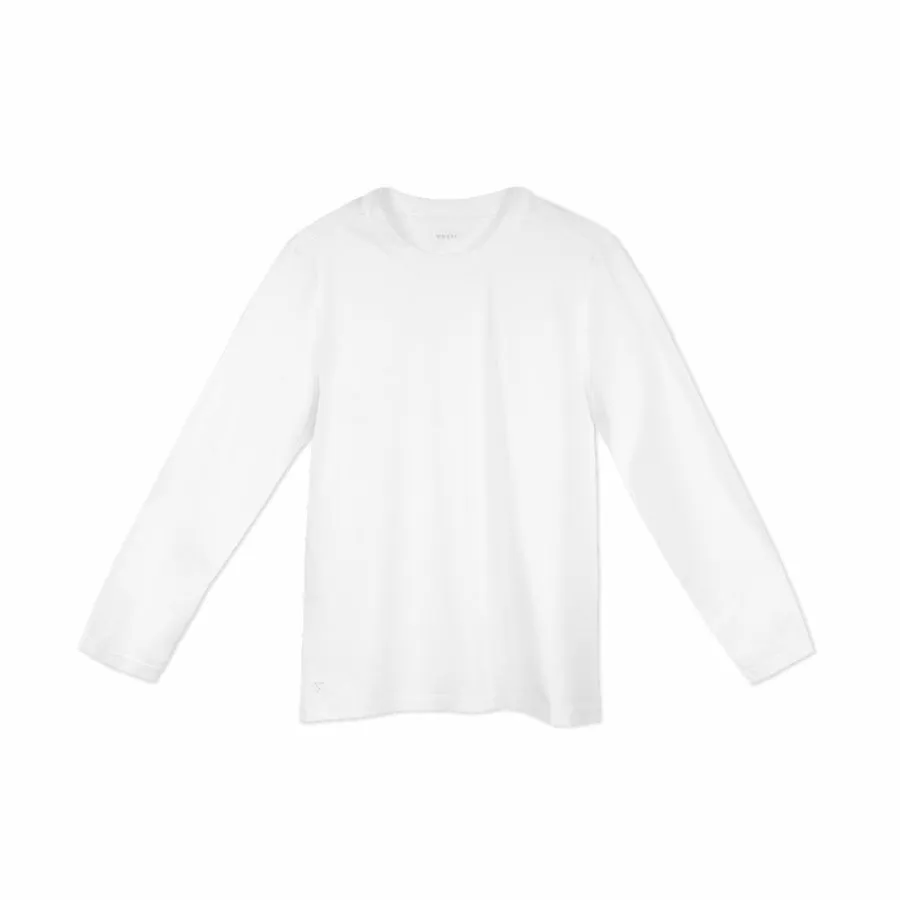 Men's Base Long Sleeve Shirt - White sold by Vessi product image thumbnail 4