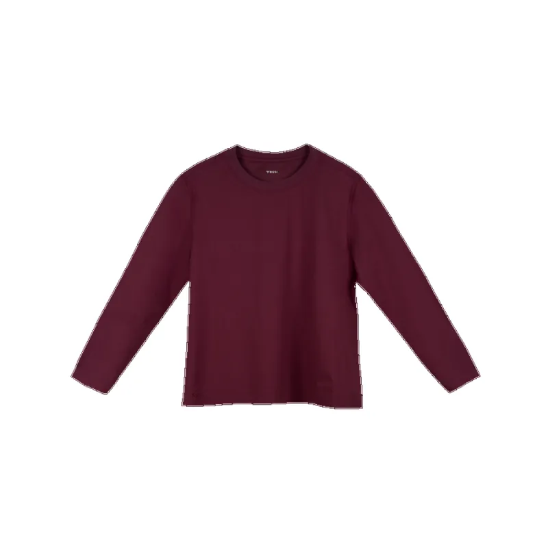 Women's Base Long Sleeve Shirt - Mahogany sold by Vessi
