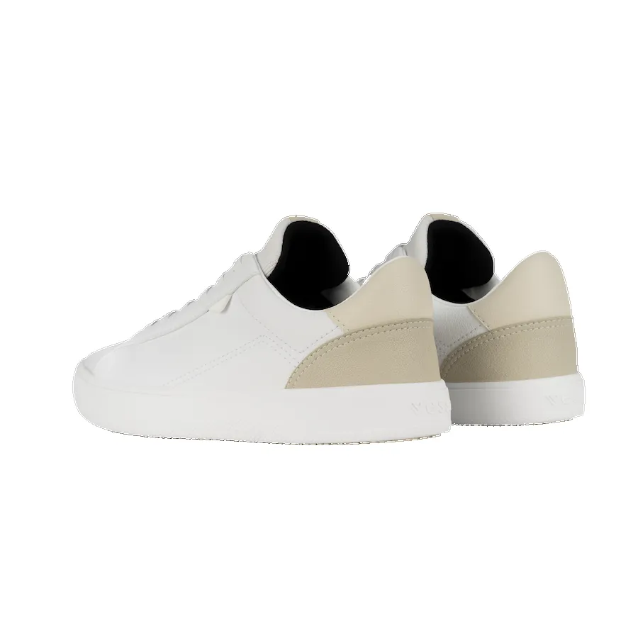 Women's Soho Sneaker - Narrow Fit - Ivory White on Dune Beige sold by Vessi product image thumbnail 4