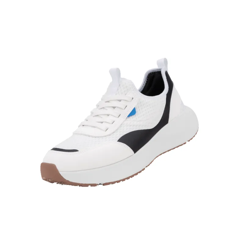 Women's Pacific Sneaker - White/Black sold by Vessi