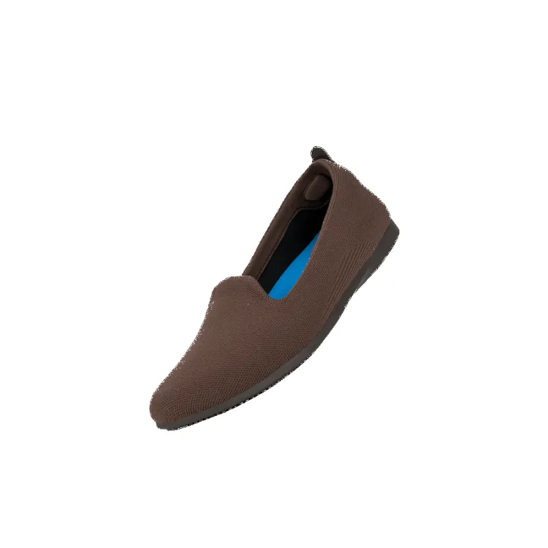 Women's Market Flat - Dark Teak/Mocha sold by Vessi