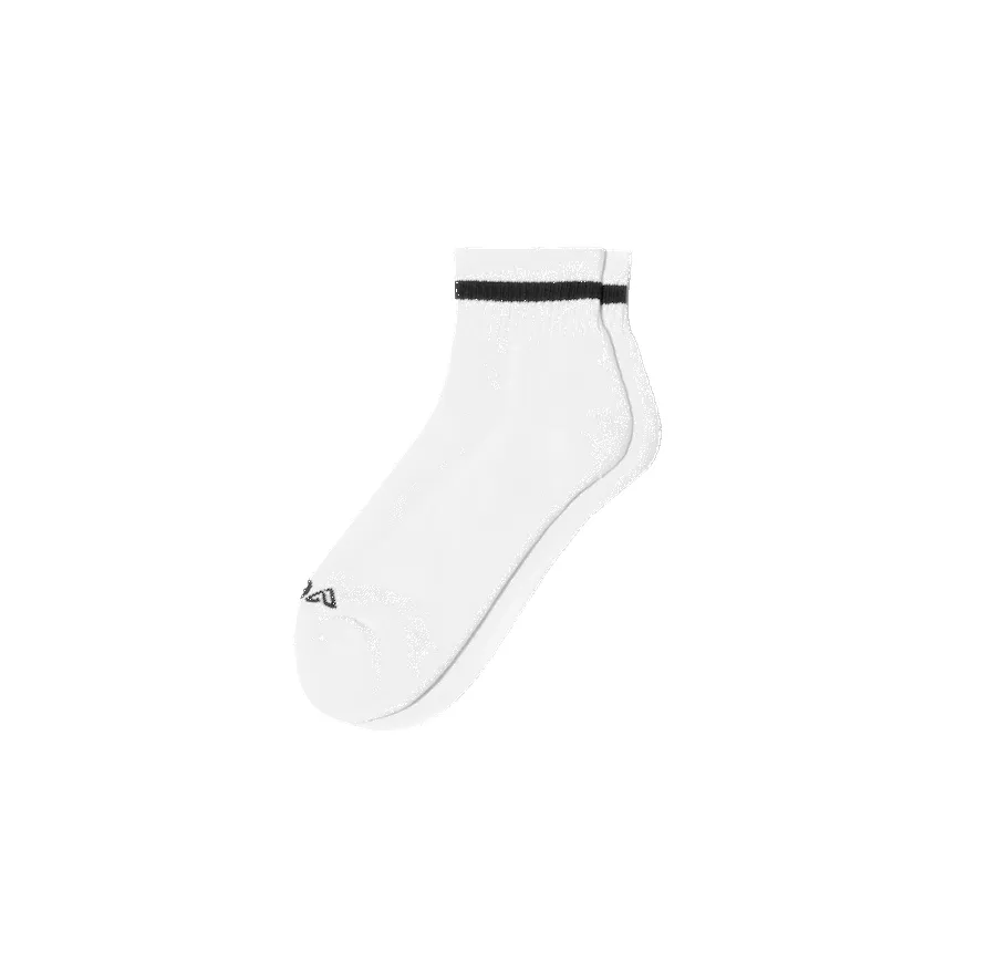 Mid Crew Socks 1 - White sold by Vessi