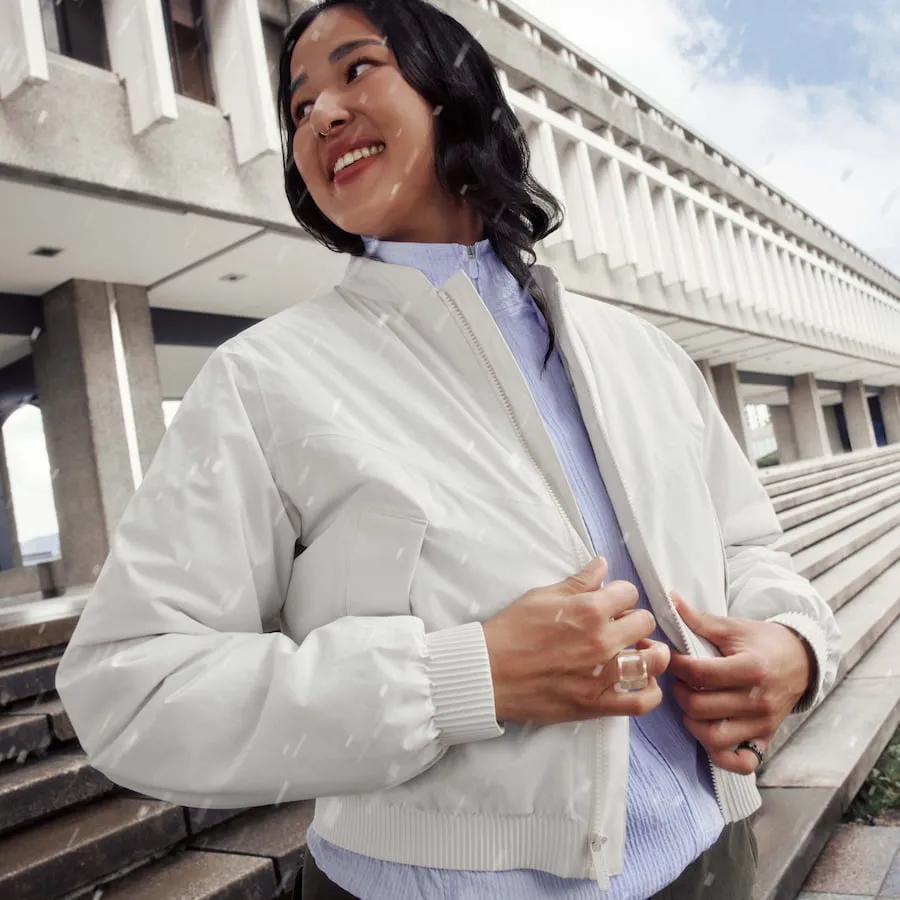 Women's Mist Bomber Jacket - Dark Moss sold by Vessi product image thumbnail 4