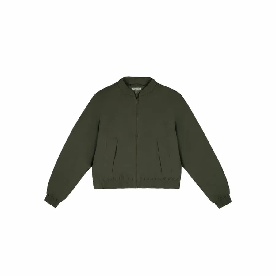Women's Mist Bomber Jacket - Dark Moss sold by Vessi product image thumbnail 5