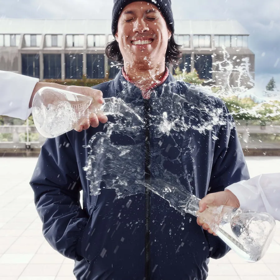 Men's Mist Bomber Jacket - Black sold by Vessi product image thumbnail 4