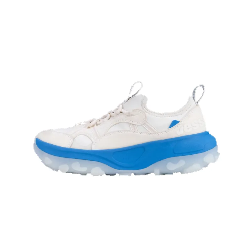 Women's Motu Sneaker - Off-White/Vessi Blue sold by Vessi