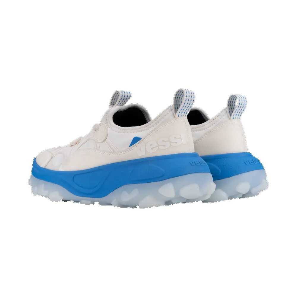 Women's Motu Sneaker - Off-White/Vessi Blue sold by Vessi product image thumbnail 3