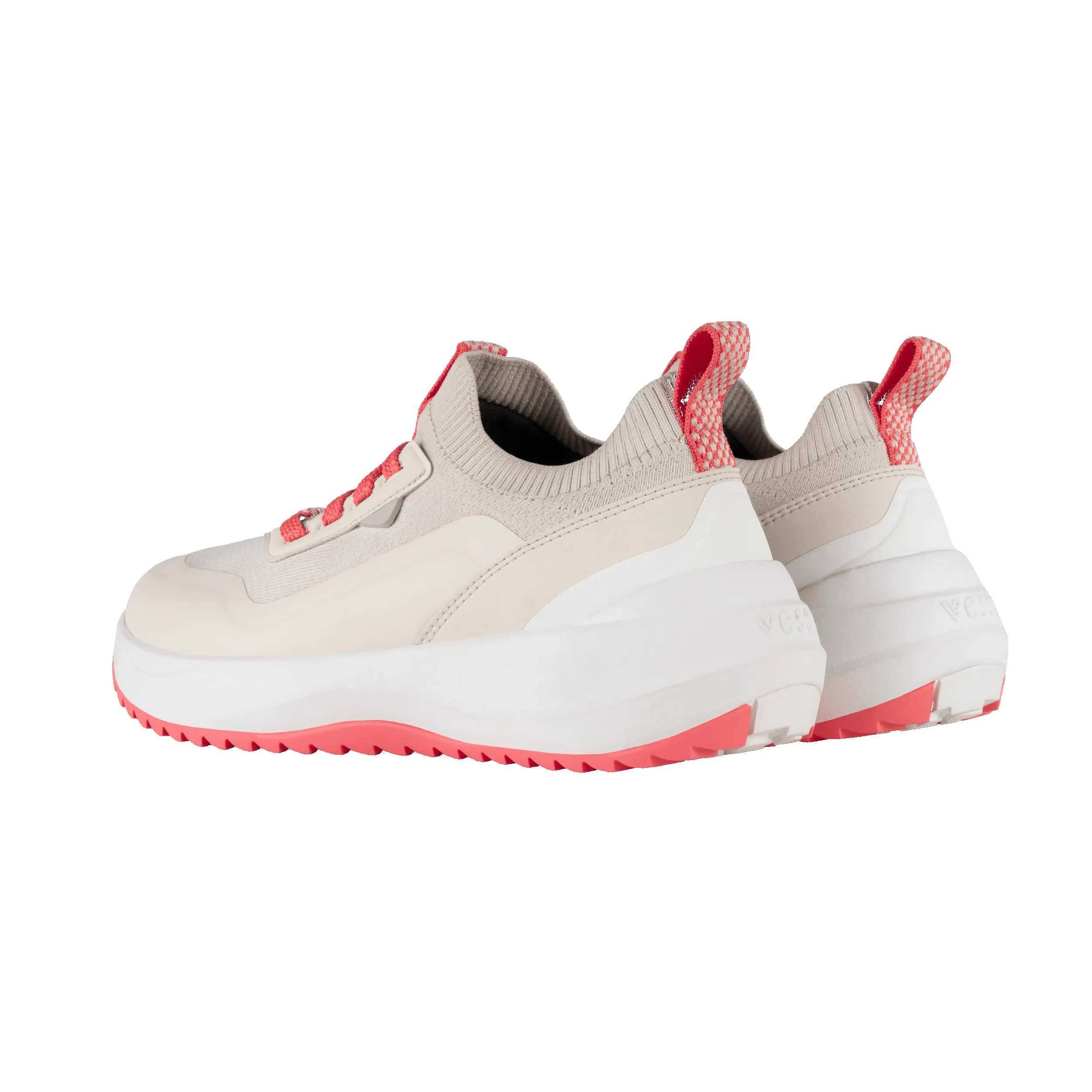 Women's Stormburst Low Top - Shell/Hyperpink sold by Vessi product image thumbnail 4