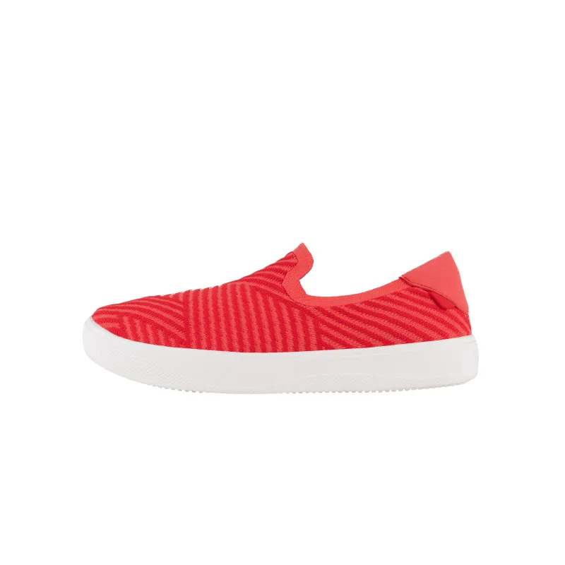 Women's Boardwalk Slip-On - Hyperpink/Berry Zigzag made by Vessi
