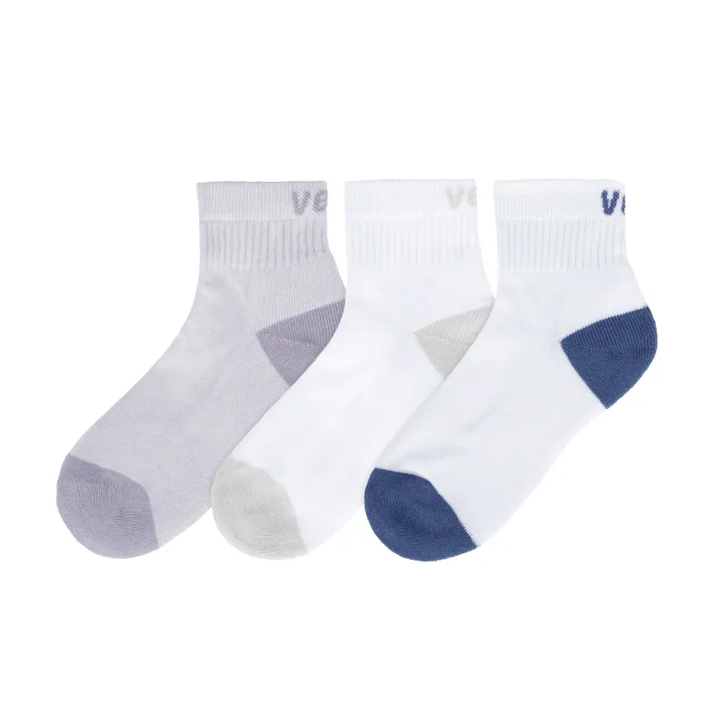 3-Pack Mid Crew Socks - Cosmic Dust/Grey/Sailfish made by Vessi