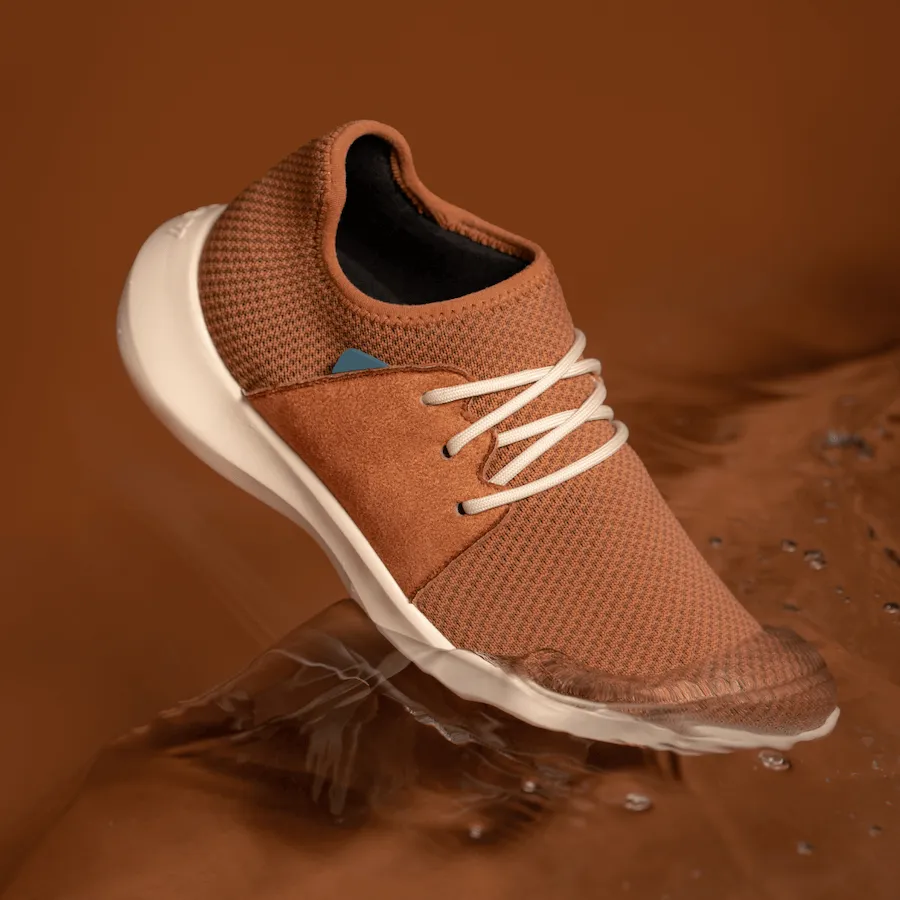 Women's Everyday Classic - Caramel Brown on Off White sold by Vessi product image thumbnail 5