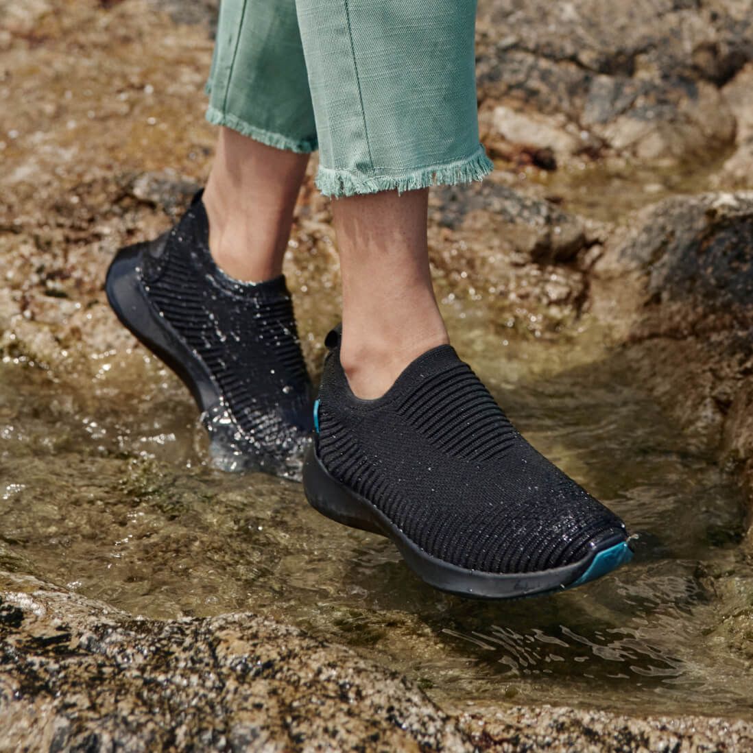 Women's Everyday Move Slip-ons - Onyx Black on Black sold by Vessi product image thumbnail 5