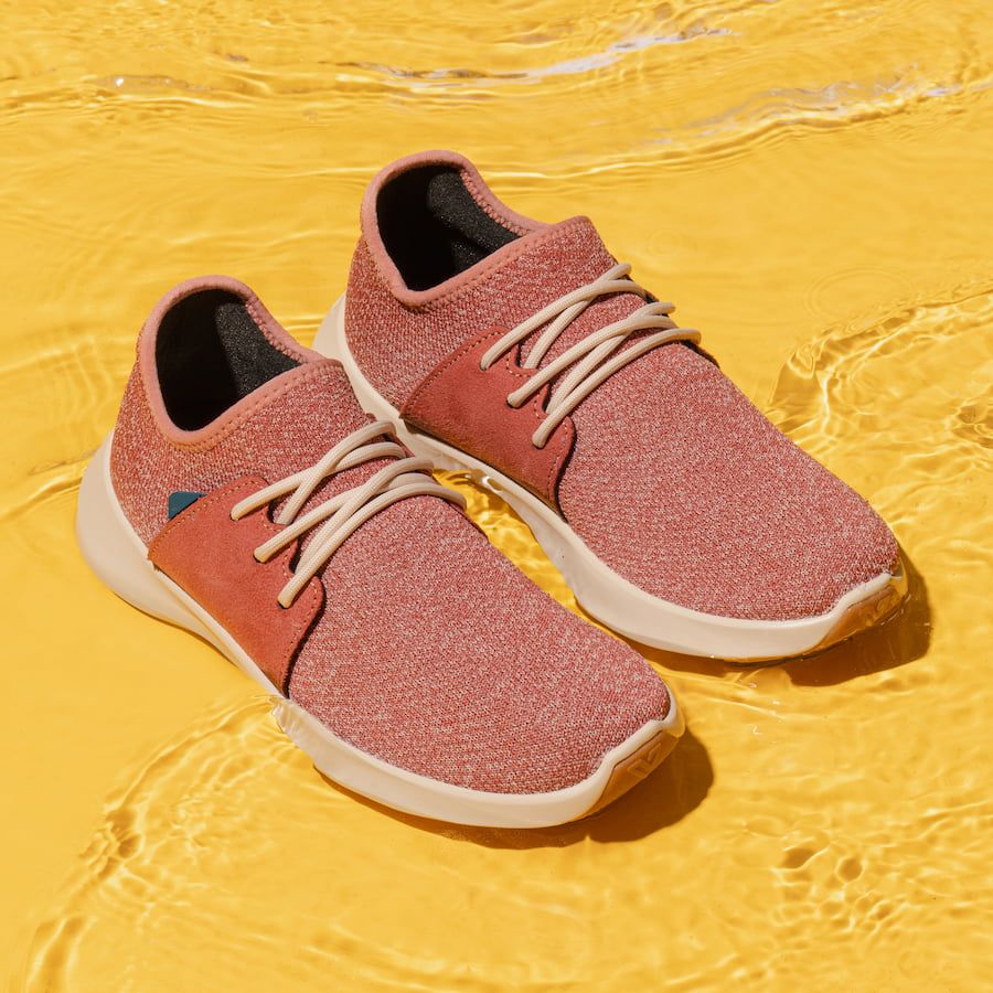 Women's Everyday Classic - Cherry Red on Off White sold by Vessi product image thumbnail 5