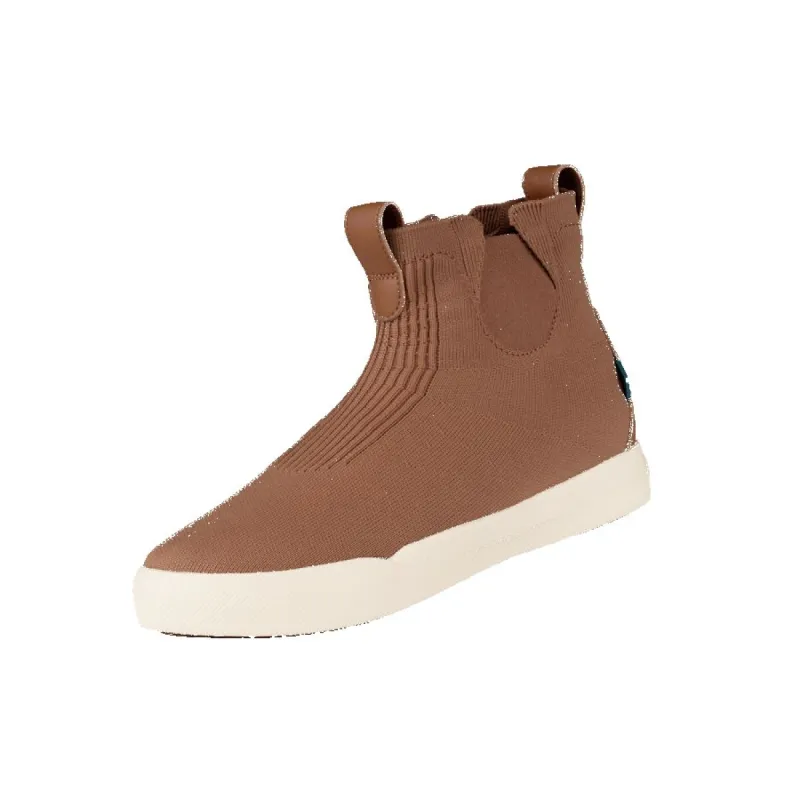 Women's Weekend Chelsea - Caramel Brown on Off White sold by Vessi