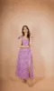 Plume Bloom Slit Floral Dress sold by Dri by Himadri