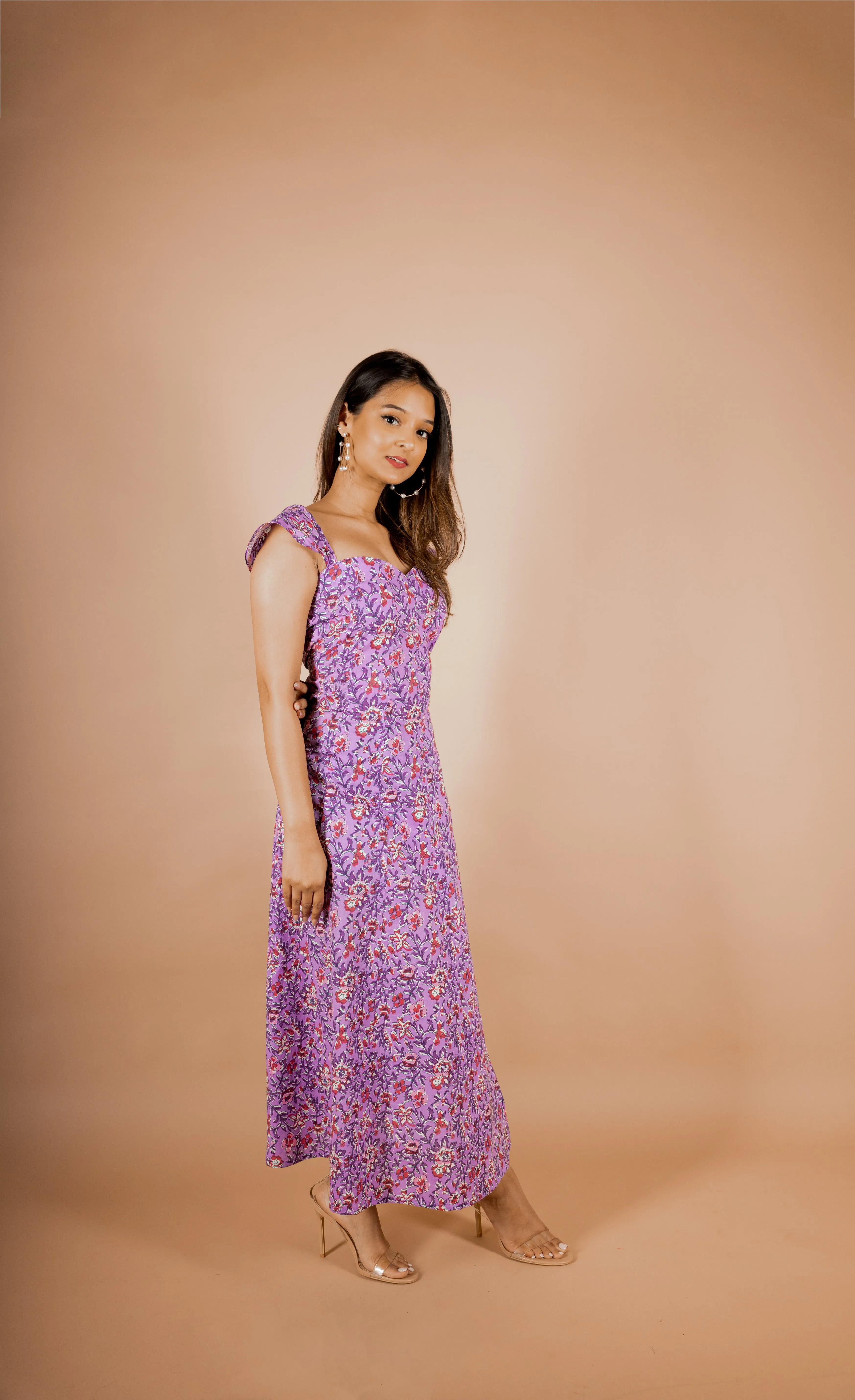 Plume Bloom Slit Floral Dress sold by Dri by Himadri product image thumbnail 4